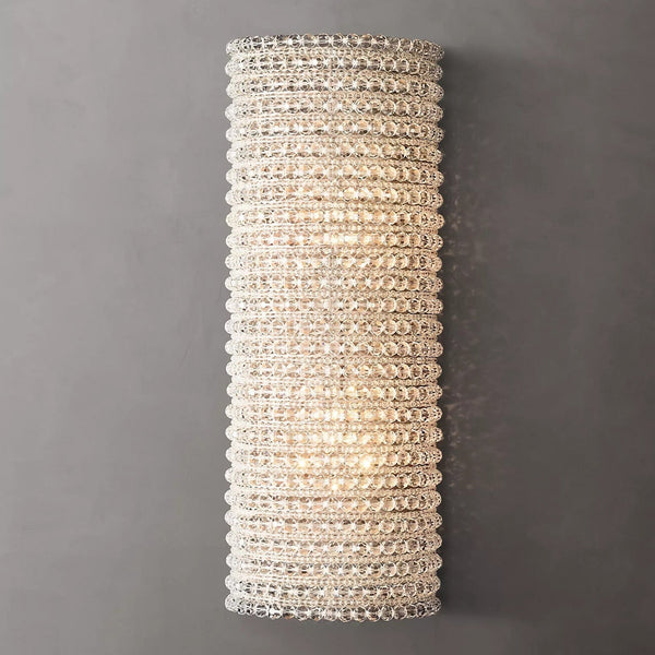 Harlo Clear Crystal Beads Wall Sconce