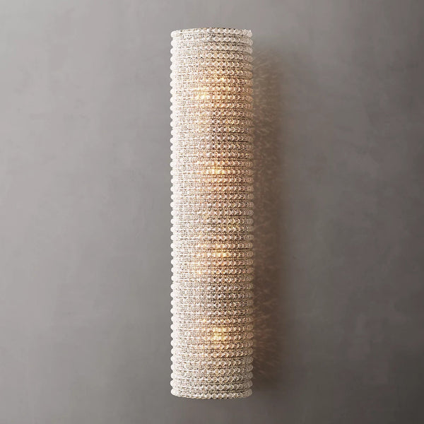 Harlo Clear Crystal Beads Wall Sconce H 36"