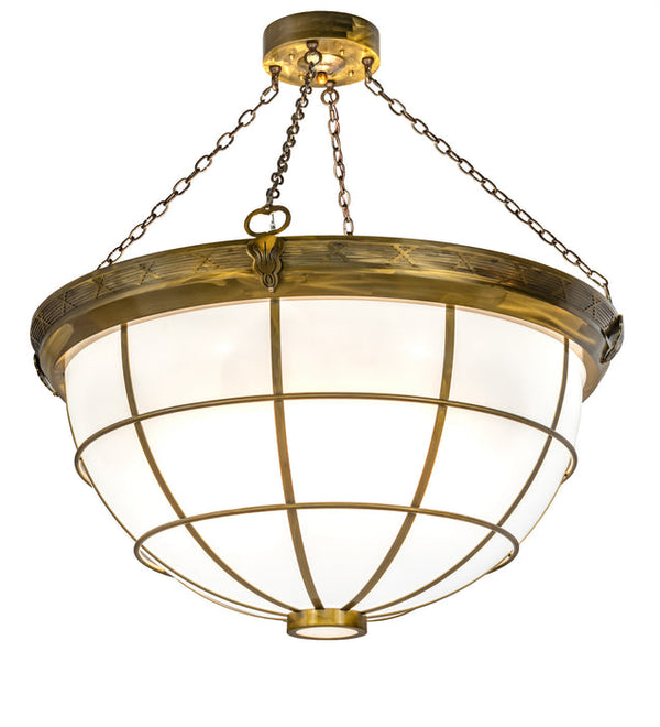 Glass Globe Modern EightArm Chandelier 48"Dia