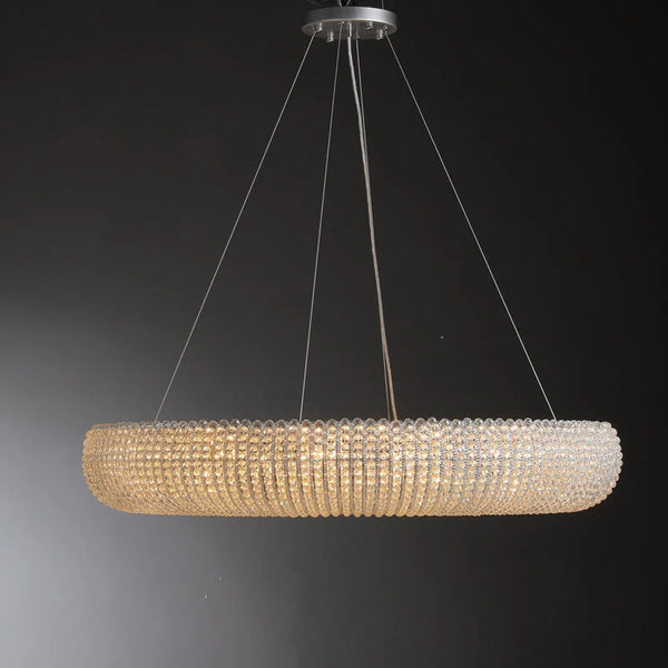 Harlo Crystal Round LED Chandelier 59"