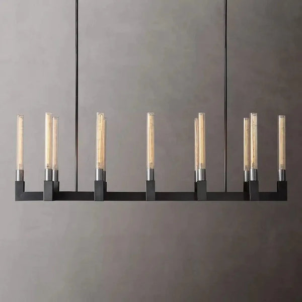 Vertical Linear Candlestick Linear Chandelier 55"