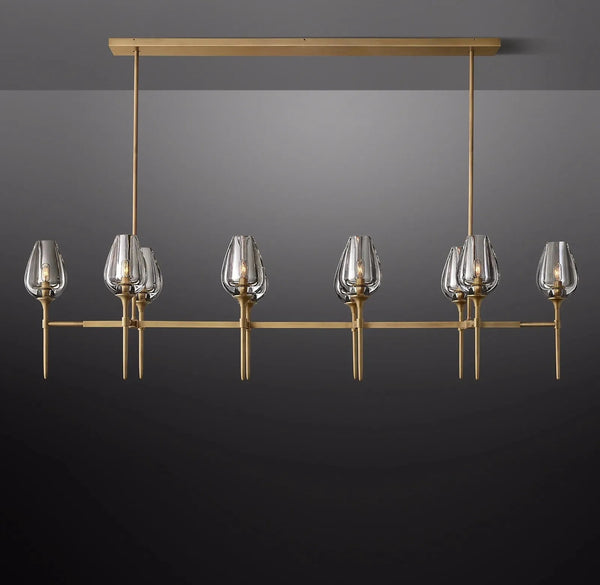 Tulip Linear Chandelier 65"