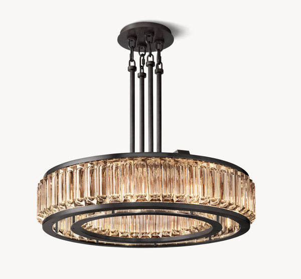 MAURIER ROUND CHANDELIER 37"