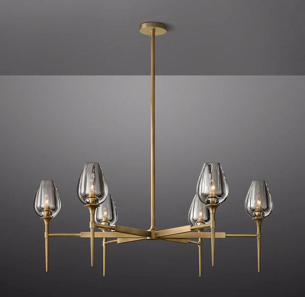 Tulip Round Chandelier 42''